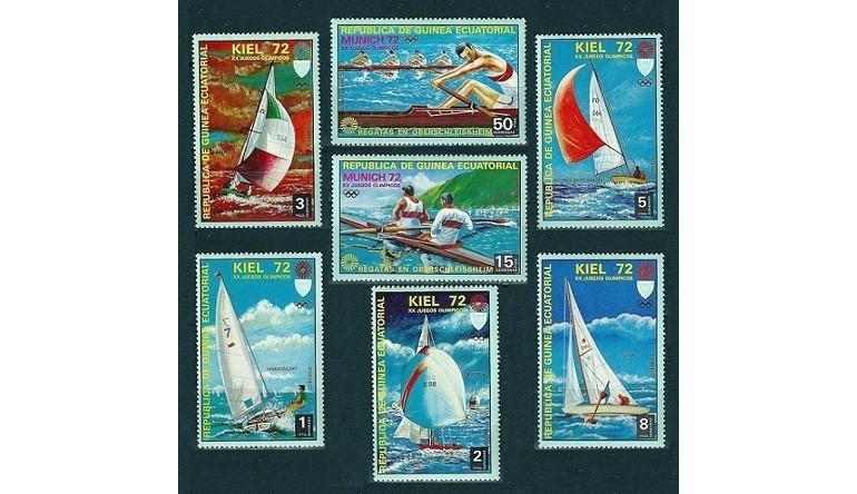 GUINEA ECUATORIALA 1971 - JOCURI OLIMPICE, MUNICH 72 - SERIE DE 7 TIMBRE - NESTAMPILATA - MNH / sport53